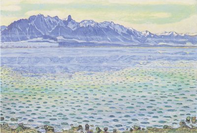 Lake Thun with Stockhorn Range by Ferdinand Hodler